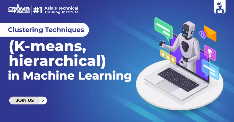 Clustering techniques (K-means, hierarchical) in machine learning